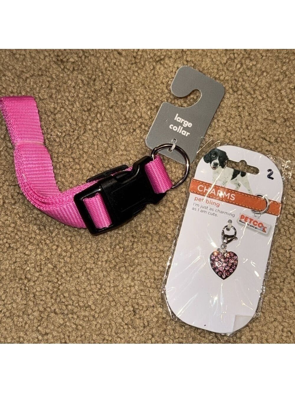 Pink Dog Collar Pet Charm Petco New With Tags